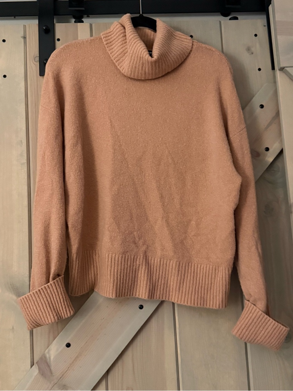 Express Folded Cuff Turtleneck Sweater